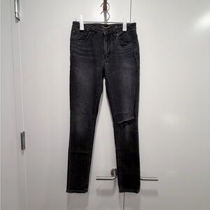 Saint Laurent Dark Gray Women's Skinny Jeans Midrise 28